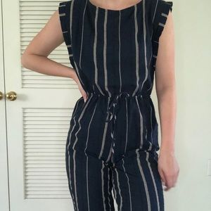 Adorable Striped Jumpsuit